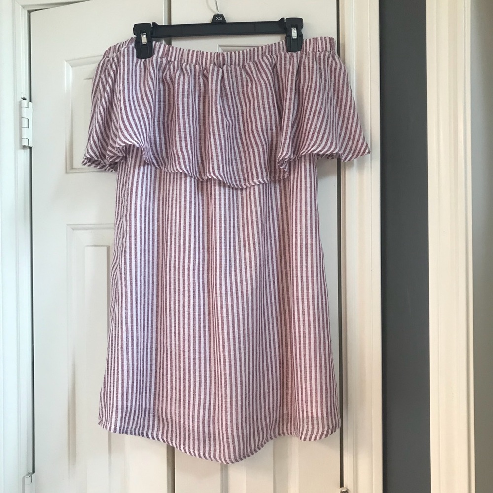Off the shoulder Evelyn dress!